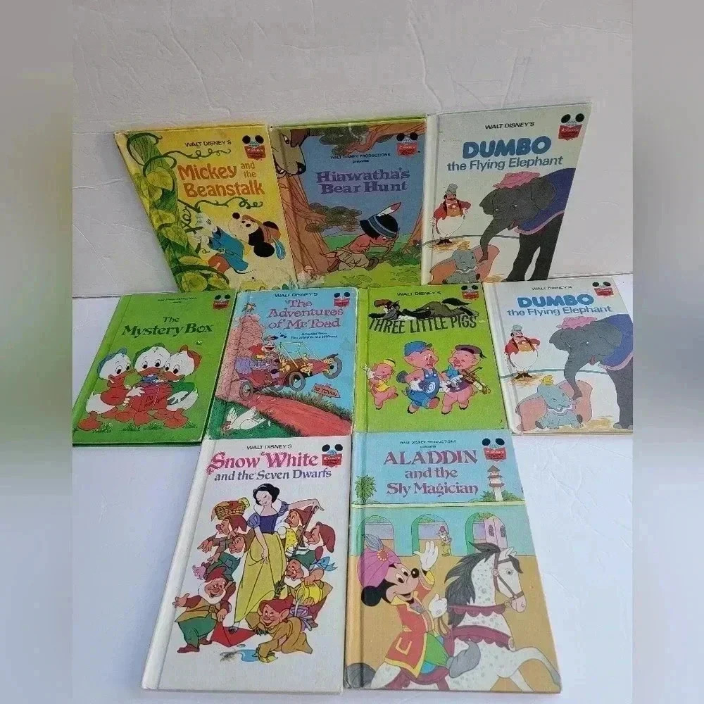 Disney's Wonderful World of Reading Set of 9 Vintage Children's Books